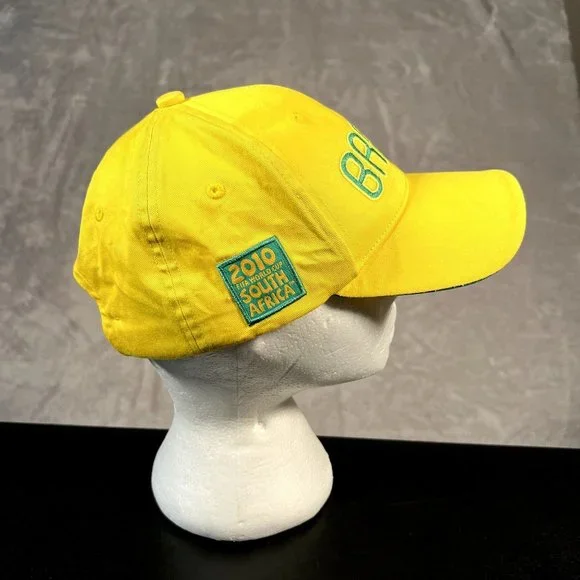 Adidas FIFA World Cup 2010 Brazil Hat Men's One Size Yellow Cap - Picture 5 of 8